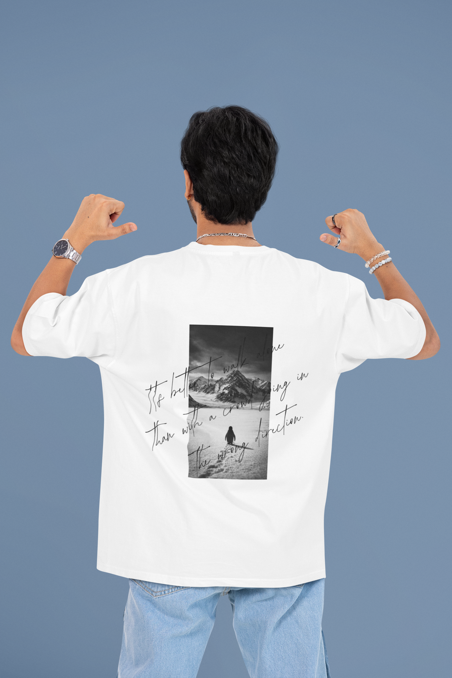 Heavy Cotton Box Tee— Walk Alone
