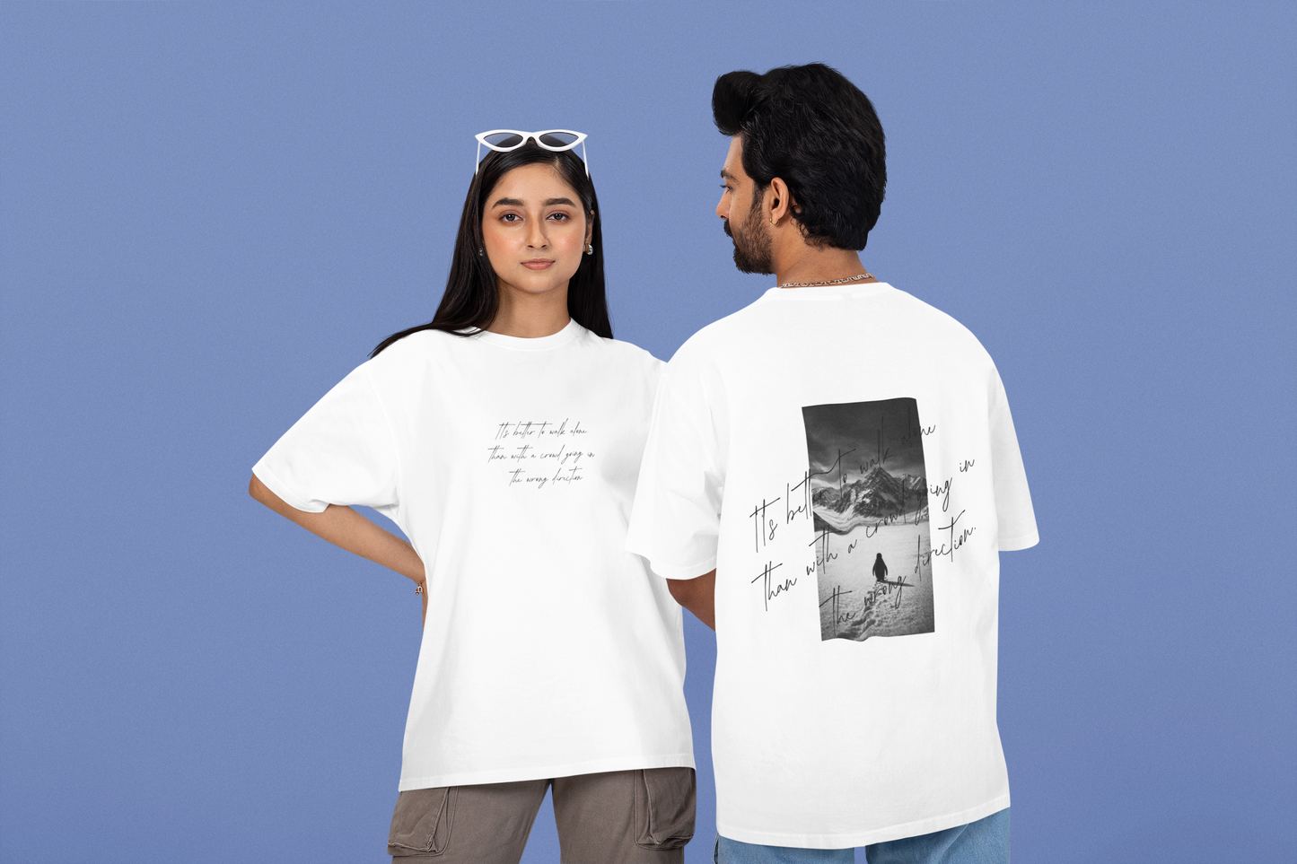 Heavy Cotton Box Tee— Walk Alone