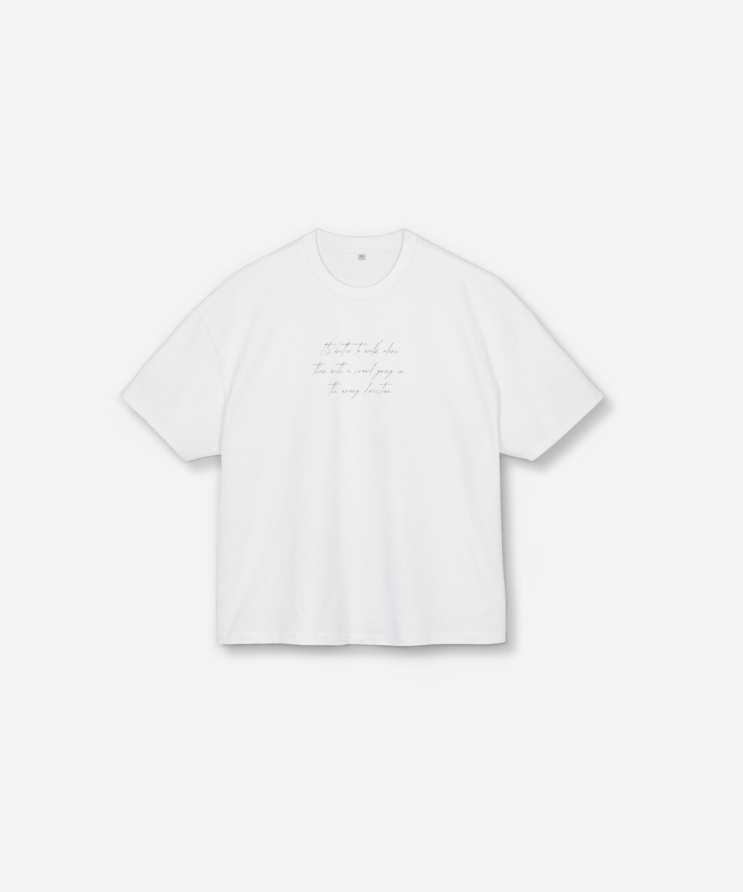 Heavy Cotton Box Tee— Walk Alone