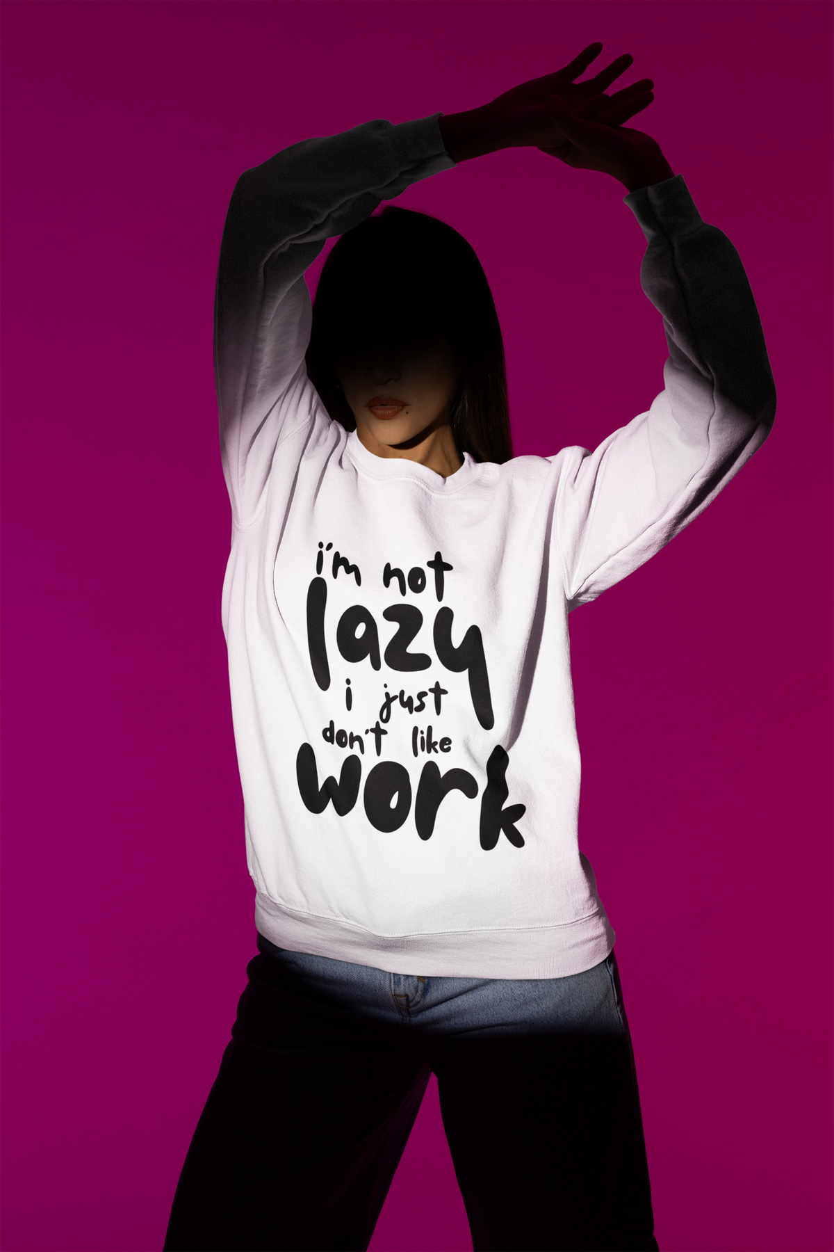 I'm Not Lazy Premium Crewneck