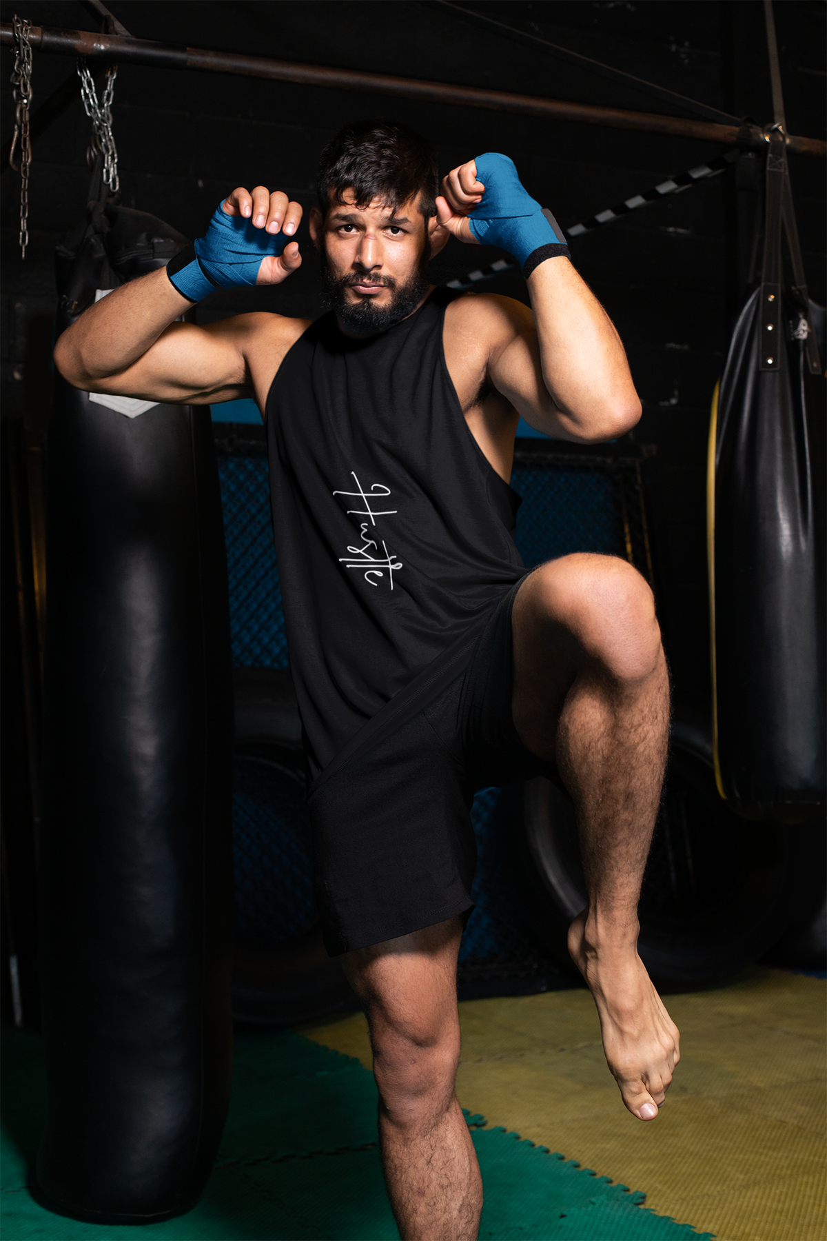 Hustle Raw-Edge Tank